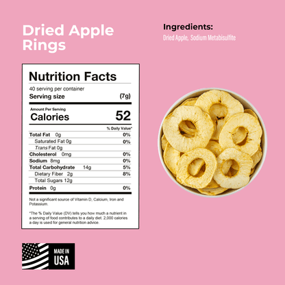 Amrita Health Foods Dried Apple Rings (8oz)