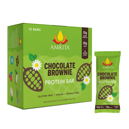 amrita-health-foods protein bars 12 Bars Chocolate Brownie