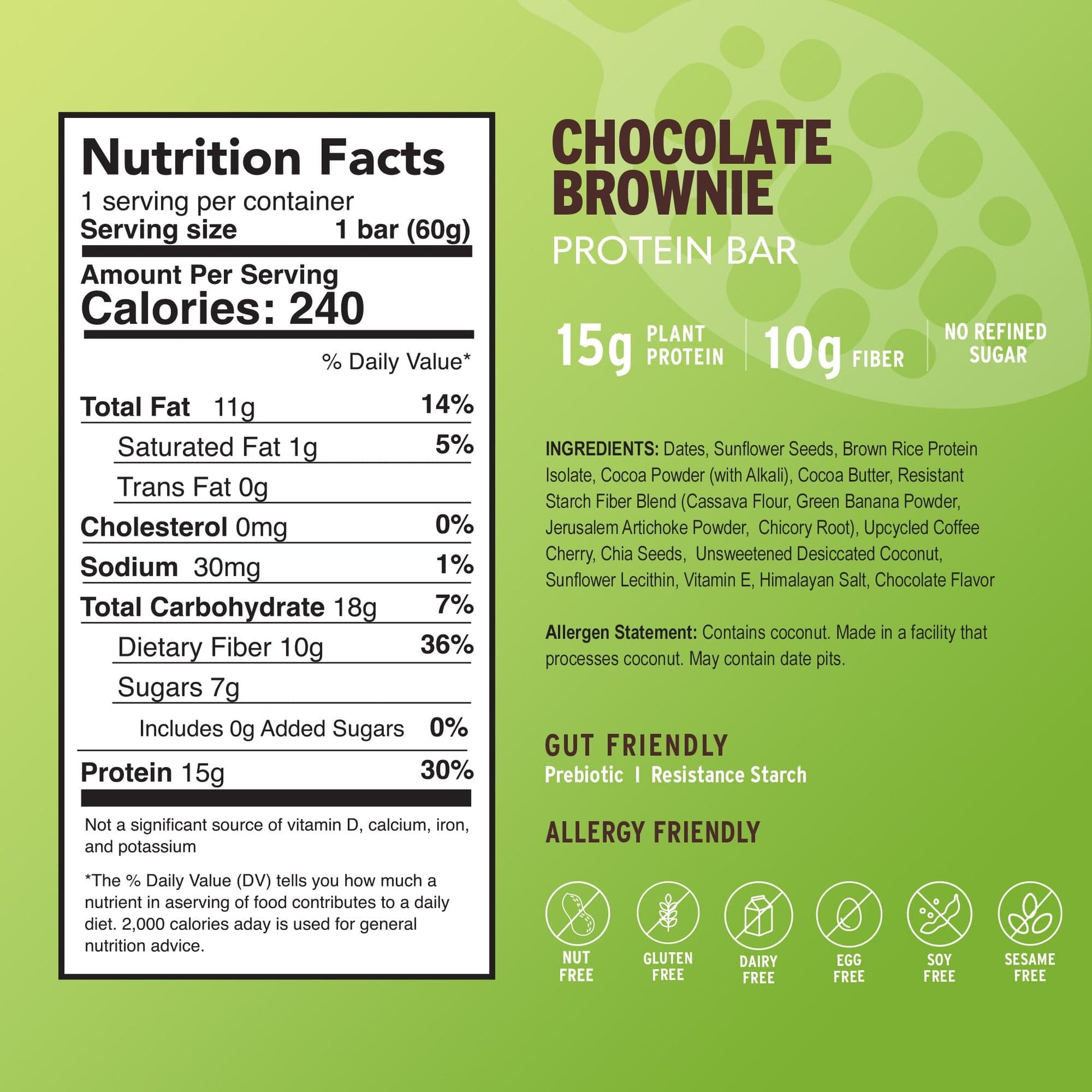 amrita-health-foods protein bars 12 Bars Chocolate Brownie